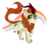 Size: 5609x4934 | Tagged: safe, artist:lavenderheartsmlp, autumn blaze, kirin, g4, sounds of silence, absurd resolution, female, rainbow, simple background, smiling, solo, transparent background