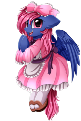 Size: 2008x2983 | Tagged: safe, artist:pridark, oc, oc only, pegasus, pony, clothes, cute, dress, female, heart, heart eyes, high res, mare, ocbetes, open mouth, simple background, solo, transparent background, wingding eyes