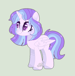 Size: 445x453 | Tagged: safe, artist:moon-rose-rosie, oc, oc only, alicorn, pony, base used, female, heart eyes, magical lesbian spawn, mare, offspring, parent:rainbow dash, parent:twilight sparkle, parents:twidash, simple background, solo, wingding eyes