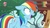 Size: 1920x1080 | Tagged: safe, screencap, rainbow dash, pegasus, pony, g4, the washouts (episode), bake it like buddy, discovery family logo, female, flying, mare, open mouth, rainbowsnap, shrunken pupils, solo, wide eyes