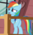 Size: 447x480 | Tagged: safe, screencap, rainbow dash, pegasus, pony, g4, the washouts (episode), butt, cropped, female, plot, rainbutt dash, solo, wings