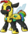 Size: 1520x1839 | Tagged: safe, artist:moemneop, oc, oc only, oc:clyde 2908, changeling, male, royal guard armor, simple background, solo, transparent background