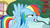 Size: 1280x720 | Tagged: safe, screencap, rainbow dash, pegasus, pony, g4, the washouts (episode), female, flying, mare, open mouth, solo, wings