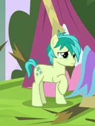 Size: 389x518 | Tagged: safe, screencap, sandbar, earth pony, pony, g4, my little pony: friendship is magic, school daze, cropped, cutie mark, male, solo