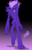 Size: 1276x1984 | Tagged: safe, artist:earth_pony_colds, oc, oc only, oc:pigment, demon, pony, monster, original art, pony monster, purple, solo, spikes, standing, tail