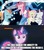 Size: 500x562 | Tagged: safe, edit, edited screencap, screencap, mean applejack, mean fluttershy, mean pinkie pie, mean rainbow dash, mean rarity, tree of harmony, pony, g4, my little pony: friendship is magic, the mean 6, what lies beneath, clone, dying, fan theory, female, mare, op might be on to something, sparkles, theory, treelight sparkle, you ruined everything