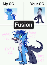 Size: 1688x2306 | Tagged: safe, artist:earth_pony_colds, oc, oc only, oc:colds, earth pony, pony, anthro, abomination, fusion, not salmon, original art, wat, what has magic done, wtf