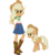 Size: 524x587 | Tagged: safe, artist:appledashian, artist:faithydash, artist:selenaede, edit, edited screencap, screencap, applejack, mean applejack, equestria girls, g4, my little pony equestria girls: better together, my little pony: friendship is magic, the mean 6, clone, equestria girls-ified, geode of super strength, magical geodes, not a vector, simple background, transparent background