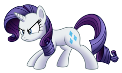 Size: 3890x2340 | Tagged: safe, artist:mirrorcrescent, rarity, pony, unicorn, g4, angry, determined, female, frown, glare, high res, mare, simple background, solo, transparent background