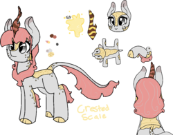 Size: 1213x953 | Tagged: safe, artist:nootaz, oc, oc only, kirin, g4, sounds of silence, kirin oc, reference sheet, simple background, transparent background
