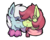 Size: 316x252 | Tagged: safe, artist:rellopone, oc, oc only, oc:bubble dream, oc:prancy drew, earth pony, pegasus, pony, blue coat, blush sticker, blushing, bust, clothes, couple, eyes closed, female, green coat, icon, mare, messy mane, nuzzling, red mane, scarf, simple background, simple shading, smiling, sweater, transparent background, white mane