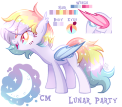 Size: 1040x912 | Tagged: safe, artist:sugaryicecreammlp, oc, oc only, oc:lunar party, bat pony, pony, colored wings, female, mare, reference sheet, simple background, solo, transparent background