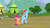 Size: 1280x720 | Tagged: safe, screencap, rainbow dash, scootaloo, g4, the washouts (episode), nervous, raised hoof