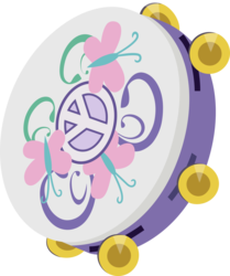 Size: 3349x4000 | Tagged: safe, artist:mlpcreativelab, fluttershy, g4, .ai available, .svg available, inanimate object, musical instrument, no pony, object, peace sign, simple background, tambourine, transparent background, vector