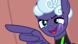 Size: 1280x720 | Tagged: safe, screencap, rolling thunder, pegasus, pony, the washouts (episode), clothes, eye scar, female, mare, scar, solo, tattoo, uniform, washouts uniform, wing hands