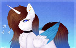Size: 4107x2598 | Tagged: safe, artist:doux-ameri, oc, oc only, oc:miuky, alicorn, pony, female, mare, solo, two toned wings