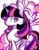 Size: 750x964 | Tagged: safe, artist:tohupo, pinkie pie, twilight sparkle, alicorn, earth pony, pony, g4, eyes closed, female, mare, twilight sparkle (alicorn)