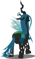 Size: 614x1024 | Tagged: safe, edit, edited edit, queen chrysalis, changeling, changeling queen, g4, bugbutt, butt, chrysalass, eyes closed, fat, fat edit, female, large butt, plot, queen chrysalard, simple background, solo, the ass was fat, transparent background