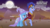 Size: 6000x3368 | Tagged: safe, artist:themexicanpunisher, hoo'far, trixie, pony, saddle arabian, unicorn, g4, road to friendship, blushing, cactus, cape, clothes, female, hat, male, mare, moon, scrunchy face, shipping, stallion, straight, trixfar, trixie's cape, trixie's hat