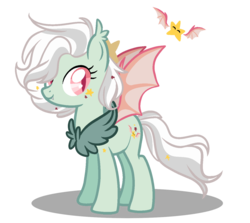 Size: 1352x1208 | Tagged: safe, artist:iheyyasyfox, artist:lullabyprince, oc, oc only, oc:jiji, bat pony, pony, base used, bat pony oc, female, simple background, solo, transparent background