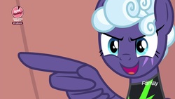 Size: 1920x1080 | Tagged: safe, screencap, rolling thunder, pegasus, pony, the washouts (episode), clothes, discovery family logo, eye scar, female, mare, scar, solo, tattoo, uniform, washouts uniform, wing hands