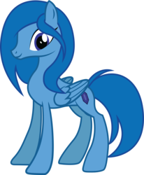 Size: 2040x2480 | Tagged: safe, artist:duskthebatpack, oc, oc only, oc:sapphira, pegasus, pony, commission, female, folded wings, high res, mare, simple background, smiling, solo, standing, transparent background, vector, wings