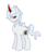 Size: 4541x5212 | Tagged: safe, artist:darkstorm mlp, oc, oc only, oc:wishing star, pony, unicorn, absurd resolution, angry, fangs, horn, male, original character do not steal, red horn, simple background, slit pupils, snake eyes, solo, stallion, tail wrap, transparent background, turned evil, white coat, white mane