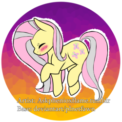 Size: 2000x2000 | Tagged: safe, artist:steamyart, fluttershy, pony, g4, base used, female, high res, icon, older, simple background, solo, transparent background