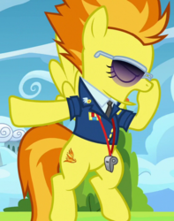 Size: 567x720 | Tagged: safe, screencap, spitfire, pony, g4, the washouts (episode), cropped, female, solo