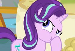 Size: 1571x1080 | Tagged: safe, screencap, starlight glimmer, pony, a matter of principals, g4, boop, cheese, female, food, self-boop, solo