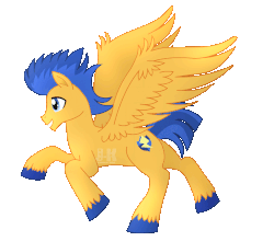 Size: 1255x1106 | Tagged: safe, artist:jotakaanimation, flash sentry, pegasus, pony, g4, animated, animation test, gif, loop, male, running, simple background, solo, stallion, transparent background, wings