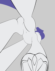 Size: 612x792 | Tagged: safe, artist:styroponyworks, rarity, pony, unicorn, g4, featureless crotch, female, frog (hoof), from below, low angle, macro, perspective, solo, underhoof, wip