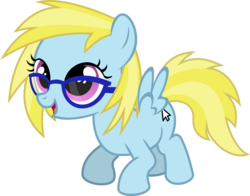 Size: 2092x1641 | Tagged: safe, artist:steam-loco, oc, oc only, oc:cloud cuddler, pegasus, pony, cutie mark, female, filly, glasses, mouse cursor, pegasus oc, simple background, smiling, transparent background, vector