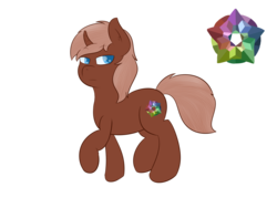 Size: 2000x1500 | Tagged: safe, artist:eyeburn, oc, oc only, oc:4d, pony, unicorn, curved horn, cutie mark, horn, simple background, transparent background, unamused