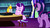 Size: 854x480 | Tagged: safe, edit, edited screencap, screencap, starlight glimmer, twilight sparkle, alicorn, pony, unicorn, totally legit recap, g4, uncommon bond, alcohol, board game, dragon pit, sitting, twilight sparkle (alicorn), youtube link