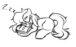 Size: 2000x1240 | Tagged: safe, artist:jen-neigh, oc, oc only, oc:scarlet trace (coffee bean), earth pony, pony, book, female, sleeping, solo, zzz