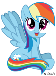 Size: 2952x4000 | Tagged: safe, artist:dzejpi, part of a set, rainbow dash, pony, g4, female, paper eyes, signature, simple background, sitting, solo, transparent background, vector