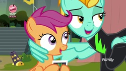 Size: 1920x1080 | Tagged: safe, screencap, lightning dust, scootaloo, pony, g4, the washouts (episode), wing hands