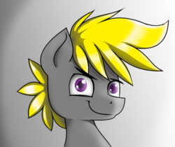 Size: 1072x902 | Tagged: safe, artist:pencil bolt, oc, oc only, oc:pencil bolt, pegasus, pony, light, looking at you, male, purple eyes, smiling