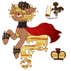 Size: 1280x1280 | Tagged: safe, artist:jagga-chan, oc, oc only, oc:golden elixir, original species, elixir pony, horn, male, simple background, solo, transparent background