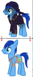 Size: 267x617 | Tagged: safe, artist:earth_pony_colds, oc, oc only, pony, disguise, meme