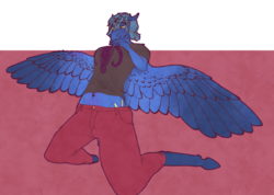 Size: 1280x909 | Tagged: safe, artist:lase-x, oc, oc only, oc:wind shear, pegasus, anthro, digital, female, simple background, sketch, solo, transparent background