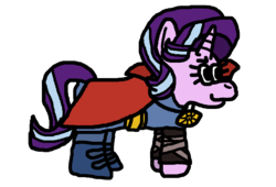 Size: 1430x974 | Tagged: safe, artist:goatcanon, starlight glimmer, pony, g4, clothes, costume, crossover, digital art, doctor strange, drawing, female, marvel, simple background, solo, transparent background