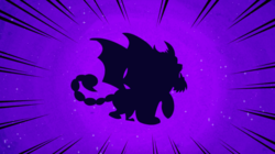Size: 1345x754 | Tagged: safe, screencap, manny roar, manticore, friendship is magic, g4, abstract background, silhouette, solo
