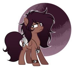 Size: 1024x962 | Tagged: safe, artist:mintoria, oc, oc only, oc:sleep chocolate, pegasus, pony, art trade, base used, digital art, female, looking back, mare, simple background, solo, transparent background, two toned wings, unamused