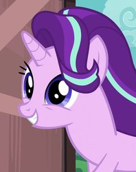 Size: 750x946 | Tagged: safe, screencap, starlight glimmer, pony, unicorn, g4, uncommon bond, cute, female, glimmerbetes, grin, happy, mare, smiling, solo, squee