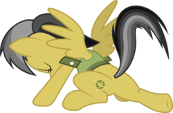 Size: 1024x673 | Tagged: safe, artist:davidfg4, daring do, pegasus, pony, daring don't, g4, female, landing, mare, simple background, solo, stance, transparent background, vector