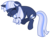 Size: 7308x5613 | Tagged: safe, artist:estories, oc, oc only, oc:silverlay, original species, pony, umbra pony, unicorn, g4, absurd resolution, crying, female, mare, simple background, solo, transparent background, vector