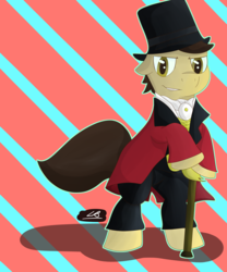 Size: 5000x6000 | Tagged: safe, artist:legiot18, oc, pony, absurd resolution, cane, hat, movie, p.t. barnum, ponified, the greatest showman, top hat