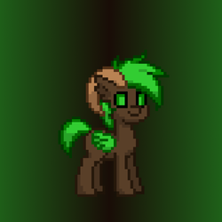 Size: 1000x1000 | Tagged: safe, oc, oc only, oc:steel crescent, pegasus, pony, pony town, gradient background, pixel art, simple background, solo